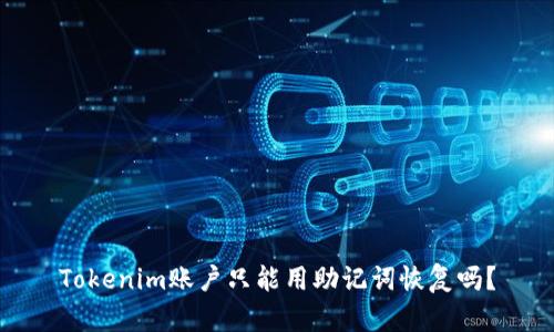 Tokenim账户只能用助记词恢复吗？